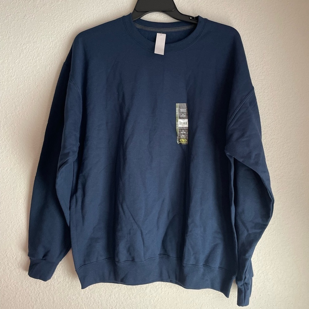 Athletic Works Navy Fleece lined Moisture Wicking Sweatshirt size XL-NWT - Picture 1 of 4